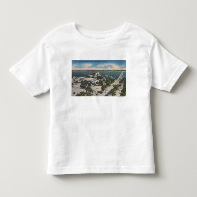 Bradenton Florida - beskåda över Manateefloden T Shirt (Framsida)