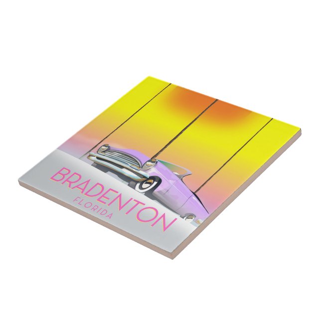 Bradenton Florida Classic-bilaffisch Kakelplatta (Sidan)