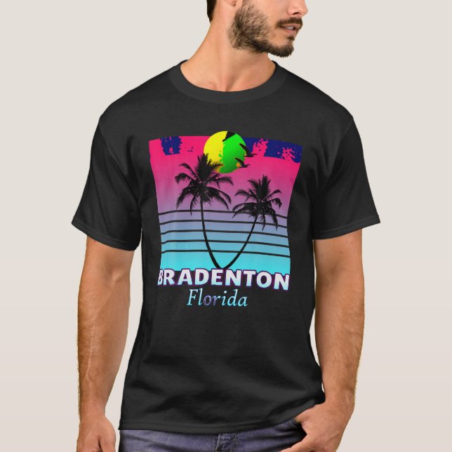 Bradenton Florida Retro Tshirt T Shirt (Framsida)