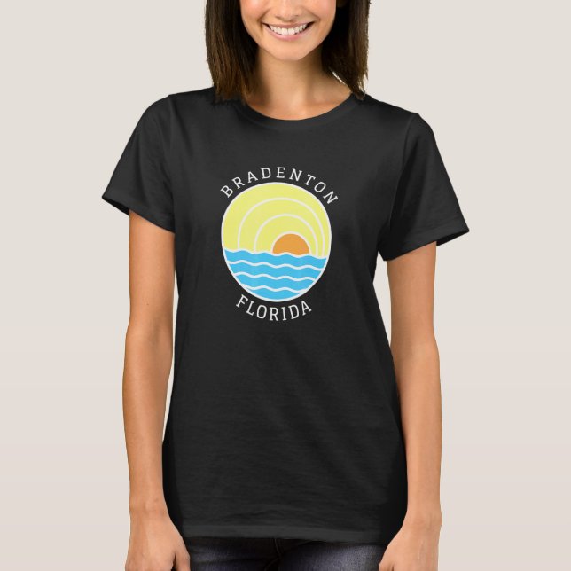 Bradenton Florida Solnedgång T Shirt (Framsida)