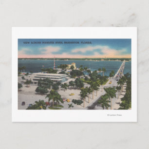 Bradenton, Florida - View ÖVER Manatee River Vykort