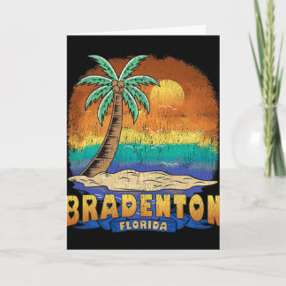 Bradenton Florida Vintage Sliten Souvenir  Kort
