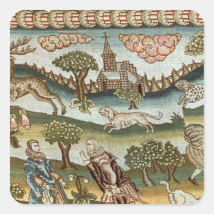Bradford Bord Carpet Fyrkantigt Klistermärke