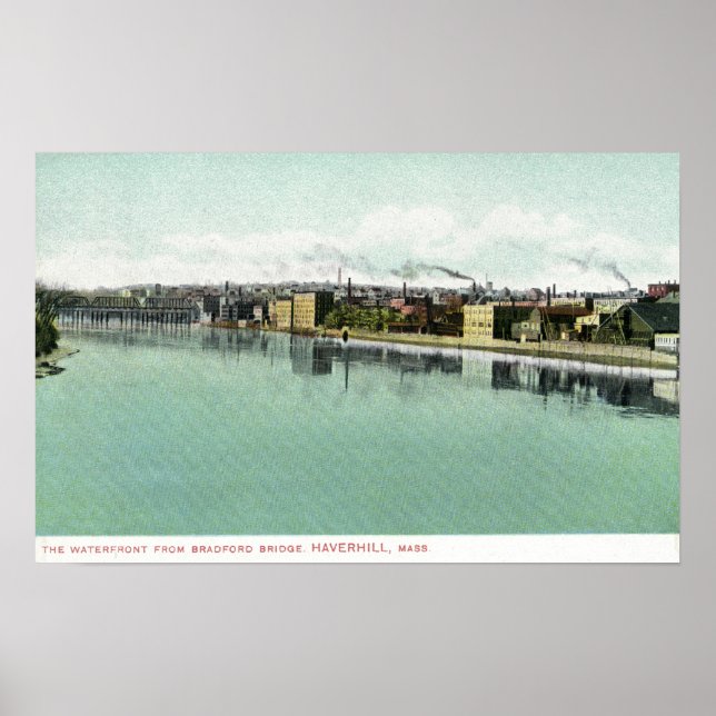 Bradford Bridge View of the Waterfront Poster (Framsidan)