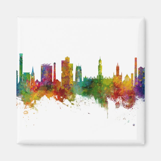 Bradford England Skyline Magnet (Framsidan)