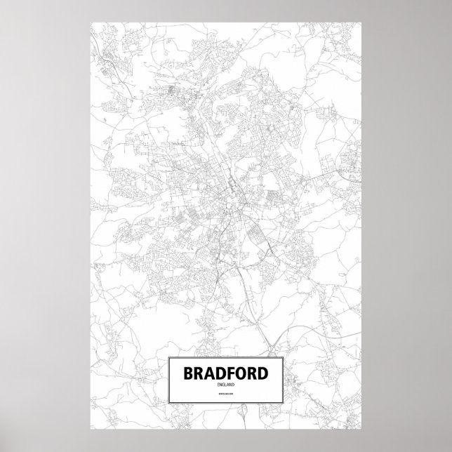 Bradford, England (svart på vit) Poster (Framsidan)