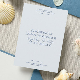 Bradford Modern Photo and Typography Bröllop Inbjudningar