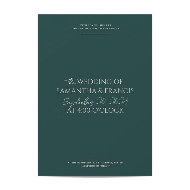 Bradford Modern Photo and Typography Bröllop Inbjudningar (Skapare uppladdad)