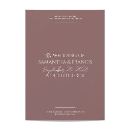 Bradford Modern Photo and Typography Bröllop Inbjudningar