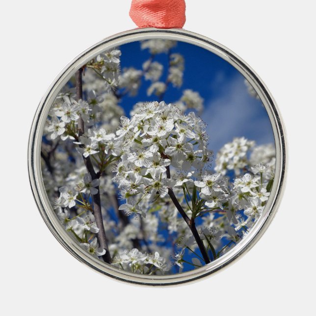 Bradford Pear Blooms Julgransprydnad Metall (Framsidan)