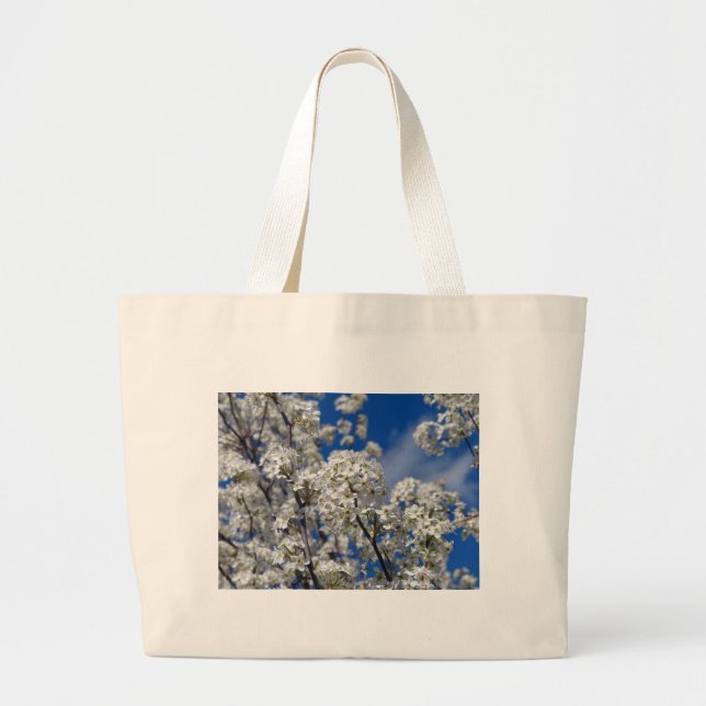 Bradford Pear Blooms Jumbo Tygkasse (Framsidan)