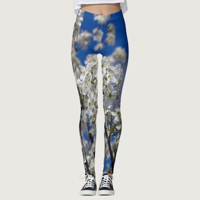Bradford Pear Blooms Leggings (Framsida)