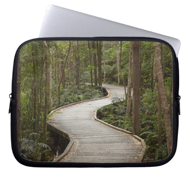 Brädgång till Nelson Falls, Franklin - Gordon Laptop Sleeve (Framsidan)