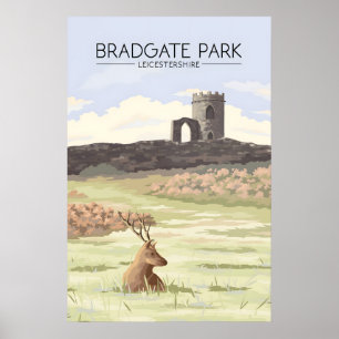 Bradgate Park Leicestershire Resoraffisch Poster