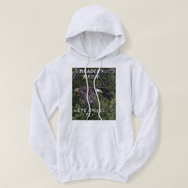 Bradley Brook Eagle Fly Hoodie (Design framsida)