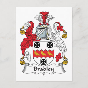 Bradley Family Crest Vykort