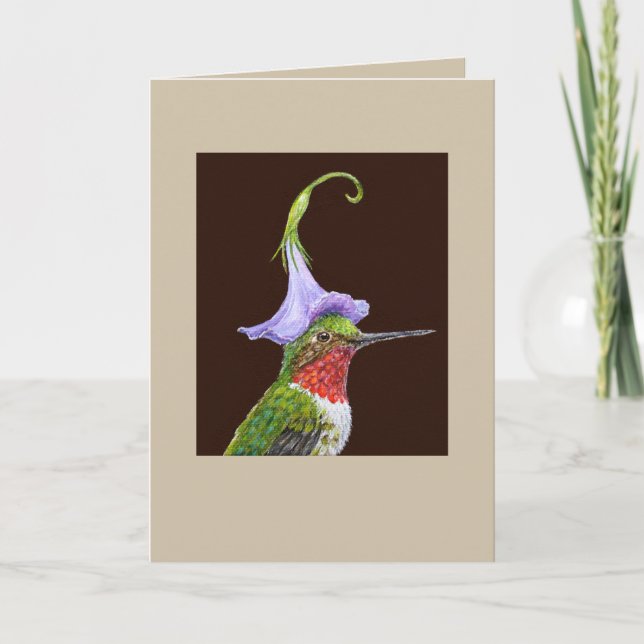 Bradley, hummingbird card kort (Framsida)