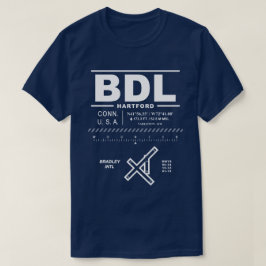 Bradley Internationell Airport (BDL) T-Shirt