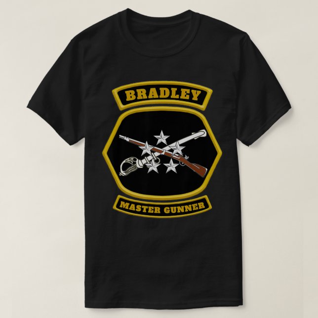 Bradley Master Gunner Emblem graphic  T Shirt (Design framsida)