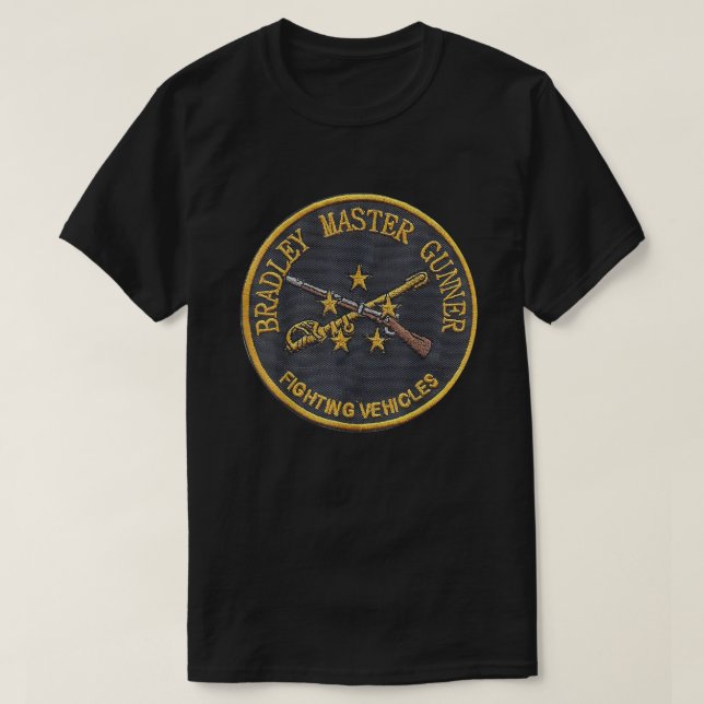 Bradley Master Gunner - Fort Benning BMG Studenter T Shirt (Design framsida)