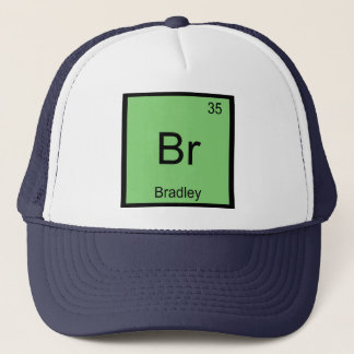 Bradley Namn kemi Inslag Periodic Bord Truckerkeps