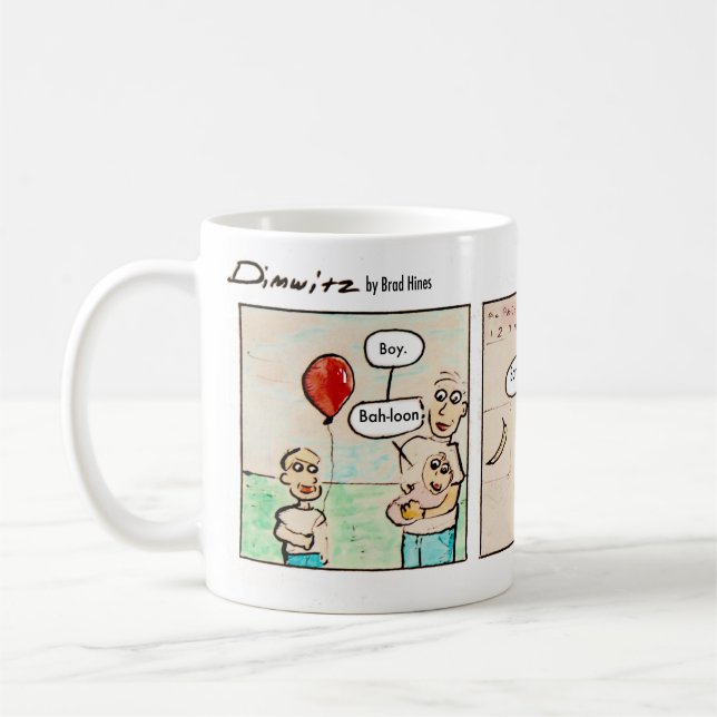 Brådmogen Babyserie Mugg | Dimwitz Comics (Vänster)