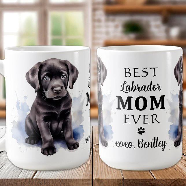 BRADOR MAMMA Personlig Hund älskare Cute Puppy Kaffemugg (Skapare uppladdad)
