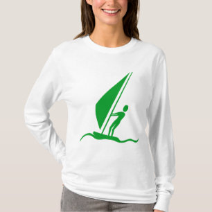 Brädsegla - gräsgrönt tee shirt