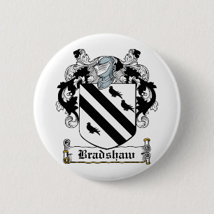 Bradshaw familjvapensköld knapp