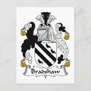 Bradshaw Family Crest Vykort