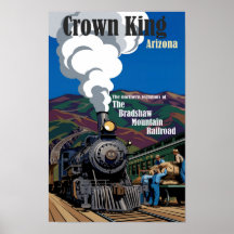 Bradshaw Mountain Railroad konstnärlig affisch