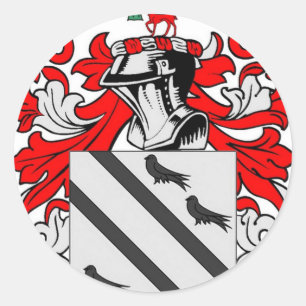 Bradshaw vapensköld runt klistermärke