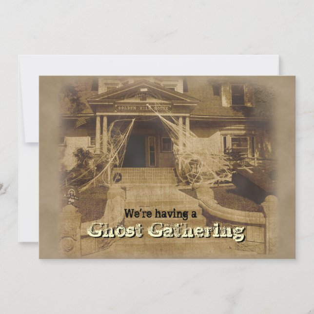 Brådskande inbjudan till Halloween fest (Framsida)