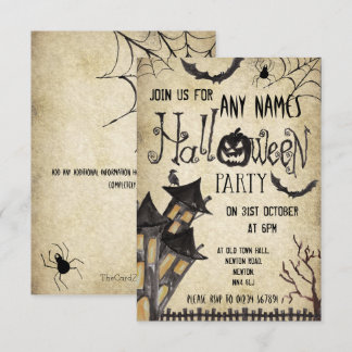 Brådskande inbjudan till Vintage Halloween fest