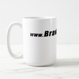 BradsMovies Logotyp Design på en Kaffemugg