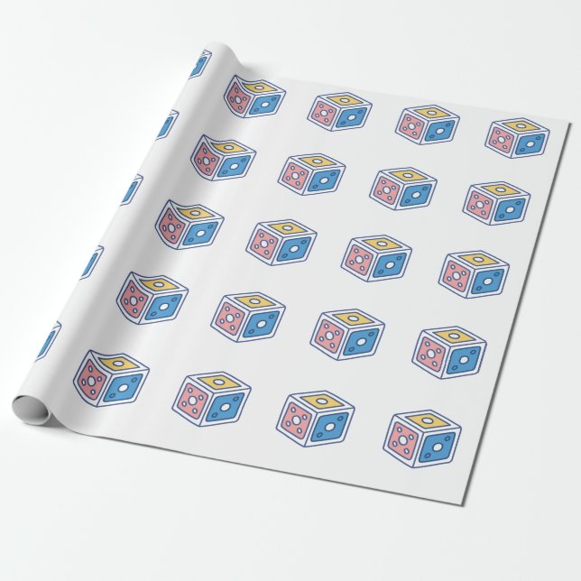 brädspel presentpapper (Utrullad)