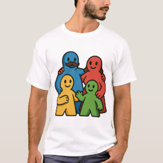 Brädspelsfamilj Söta spelpjäser Spelkväll T Shirt