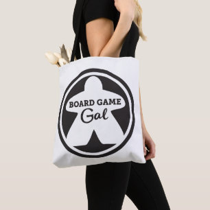Brädspelsgal Svart Ram Totebag Tygkasse