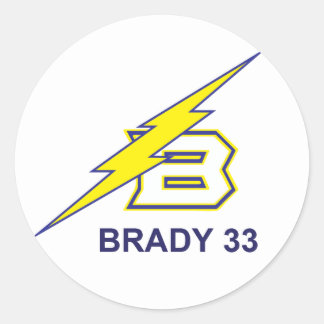 BRADY 33 RUNT KLISTERMÄRKE