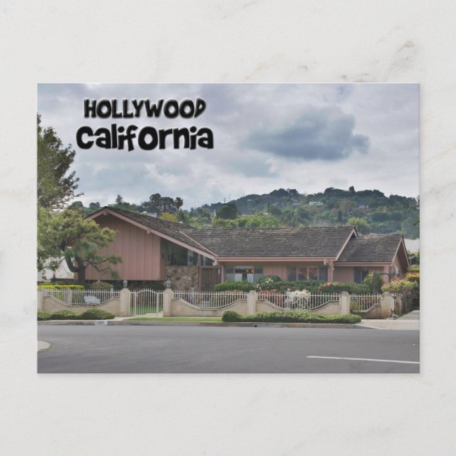 Brady Bunch House Hollywood California Postcard Vykort (Framsida)