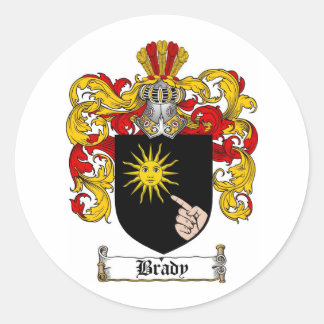 BRADY FAMILY CREST - BRADY JACKAR AV ARM RUNT KLISTERMÄRKE