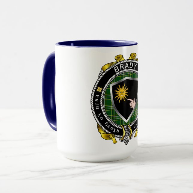 Brady Irish Shield Combo Mugg 15oz (Framsida vänster)