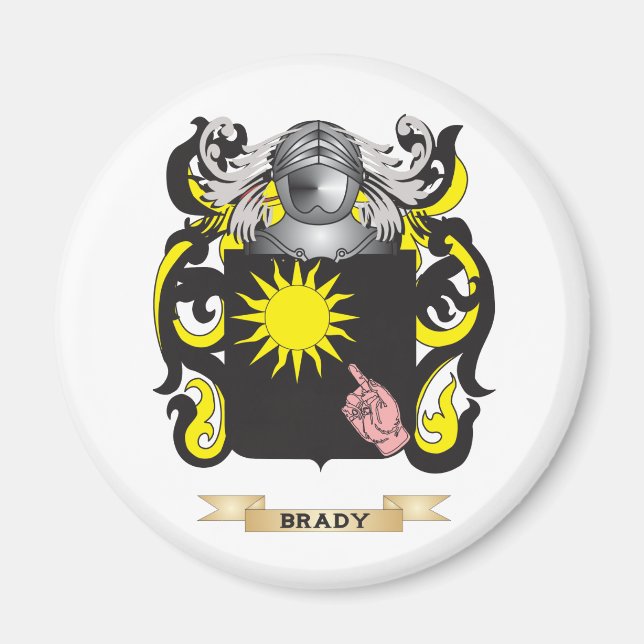 Brady Jackar om Arm (Family Crest) Magnet (Framsidan)