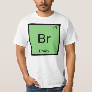 Brady Namn kemi Inslag Periodic Bord Tröja