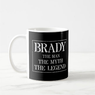 Brady T Shirt the Man the Myth of Legend Kaffemugg