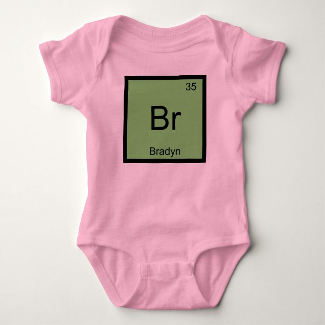 Bradyn Namn Kemi Element Periodiska Systemet Tröja (Framsida)