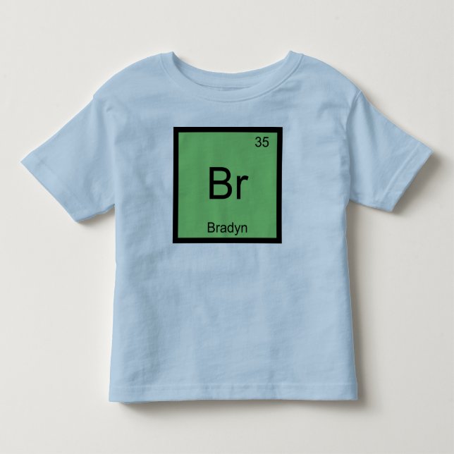 Bradyn Namn Kemi Element Periodiska Systemet Tröja (Framsida)