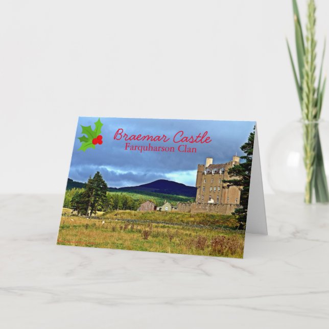 Braemar Castle - Farquharson Klan julkort Helgkort (Framsida)