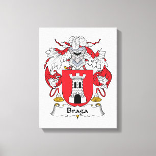 Braga familjvapensköld canvastryck