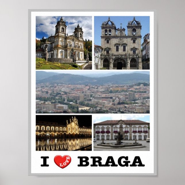 Braga - I Kärlek - Portugal - I Poster (Framsidan)